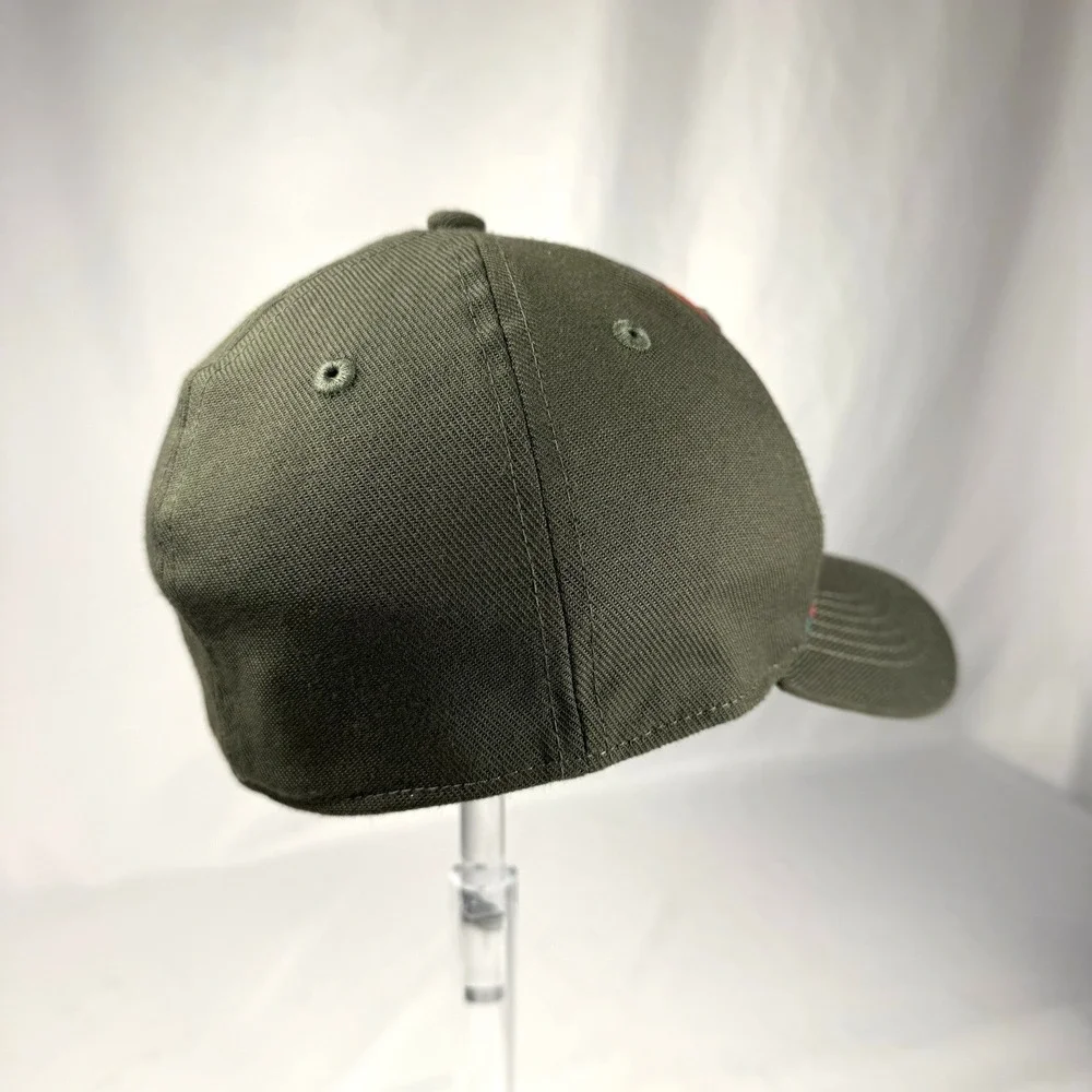 Boy Scouts Of America Webelo Fitted Hat Green S/M Embroidered Plaid 6 Panel‎